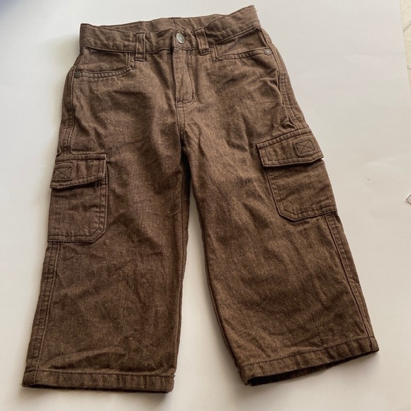 Janie and Jack Other - Janie and Jack Brown Cotton Twill Toddler Pants Size 18-24 Months